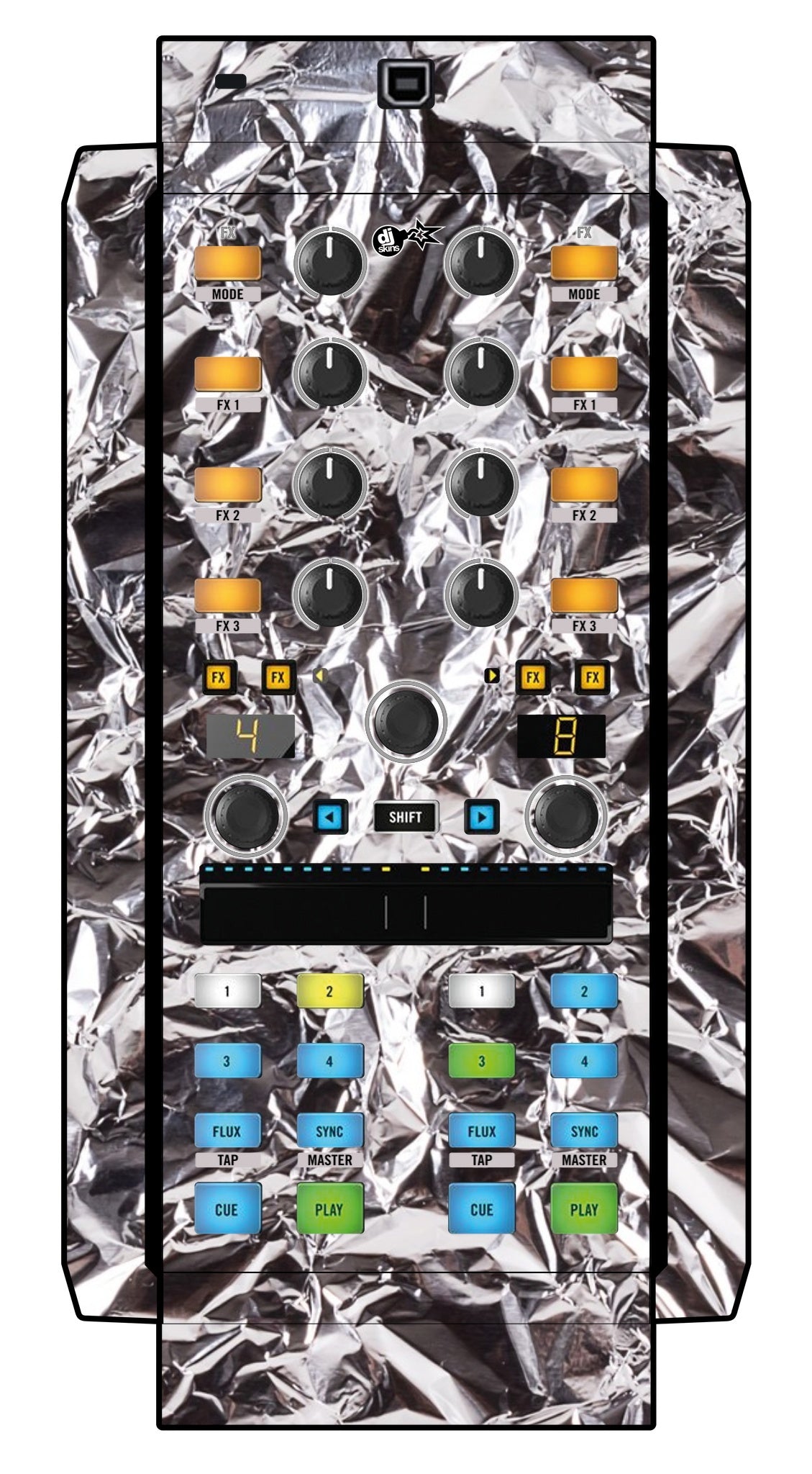 Native Instruments X1 MK2 Skin Silvercrush