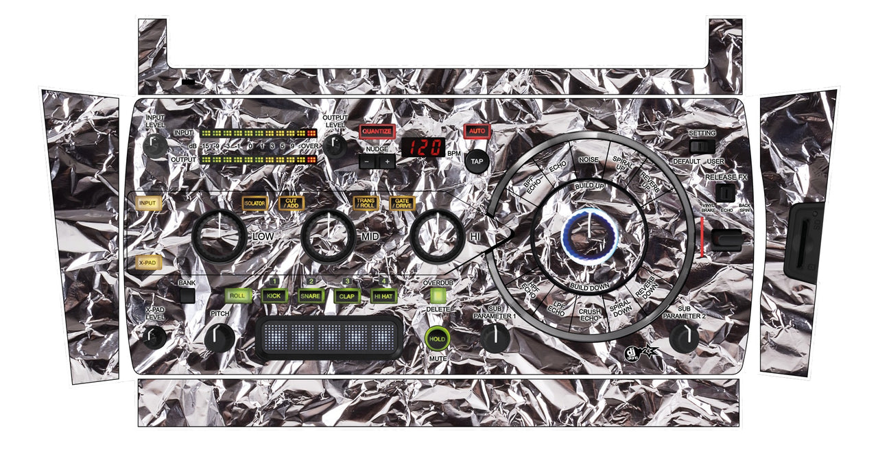 Pioneer DJ RMX 1000 Skin Silvercrush