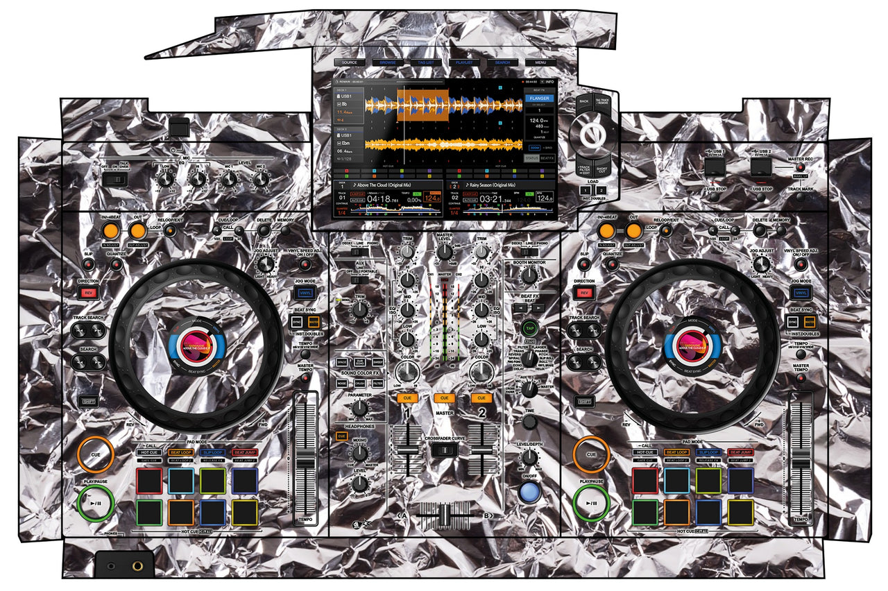 Pioneer DJ XDJ RX 3 Skin Silvercrush