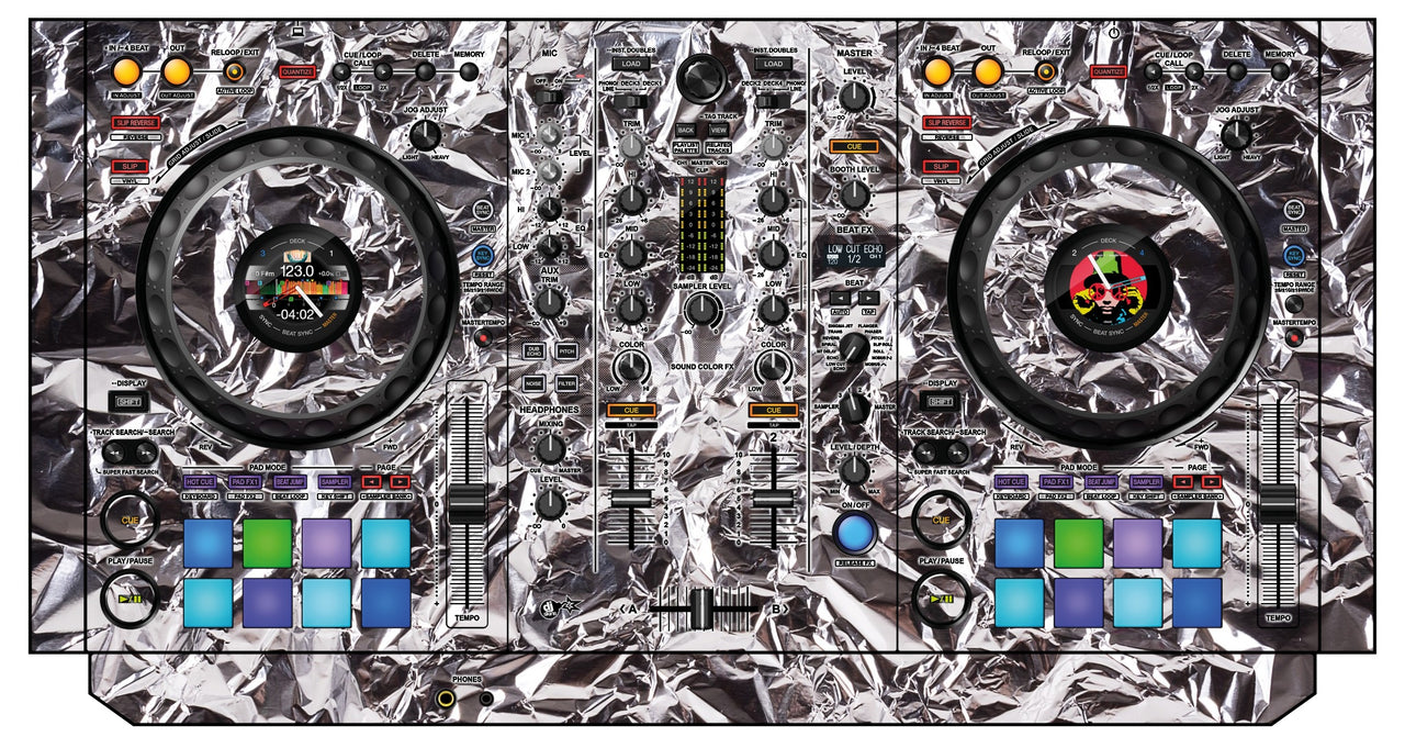 Pioneer DJ DDJ 800 Skin Silvercrush