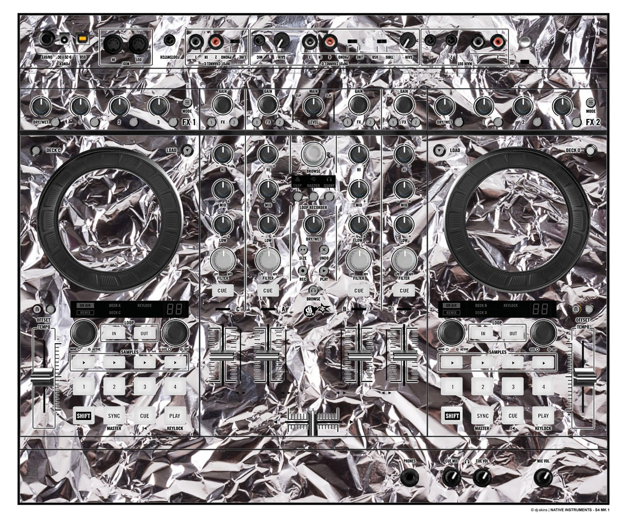 Native Instruments S4 MK1 Skin Silvercrush