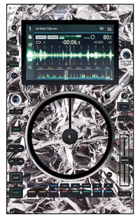 Denon DJ SC 6000 M Skin Silvercrush