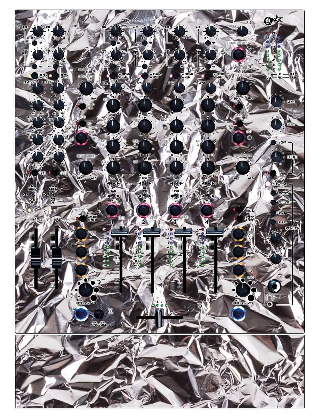 Allen and Heath XONE 92 Skin Silvercrush