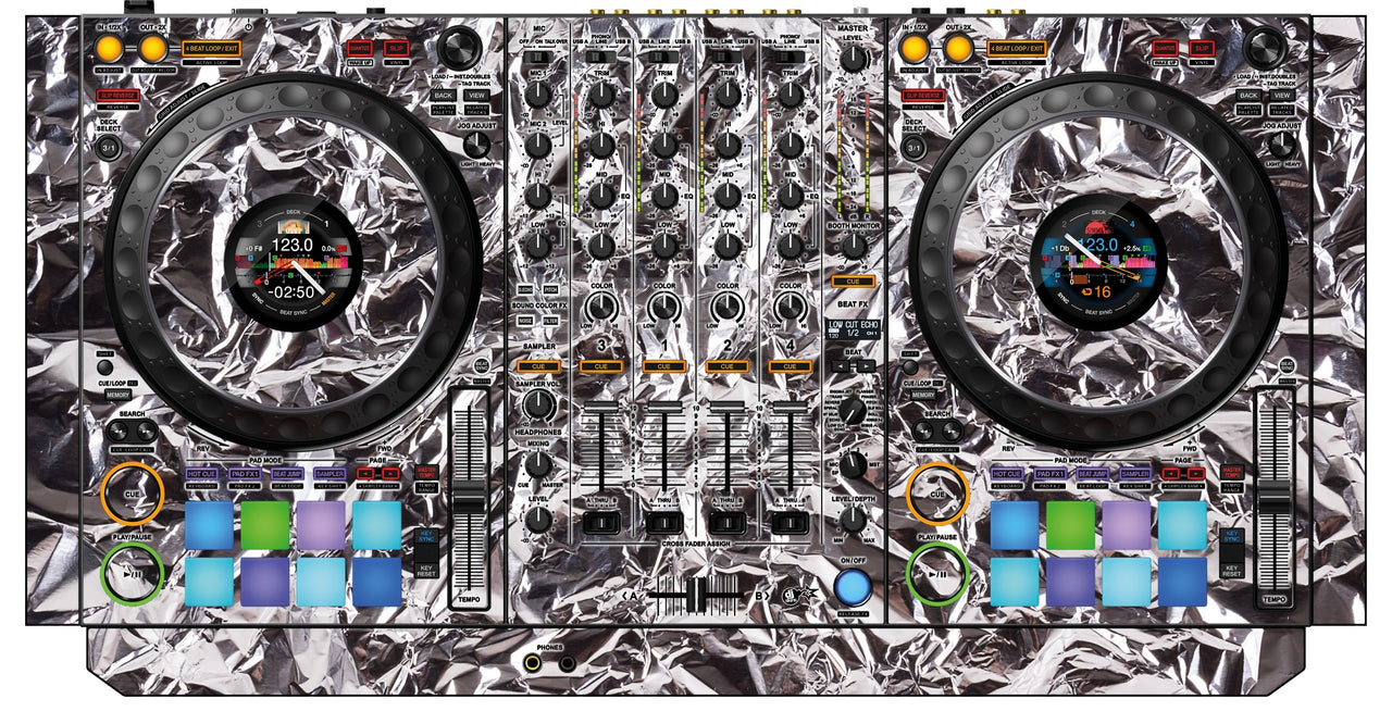 Pioneer DJ DDJ 1000 Skin Silvercrush