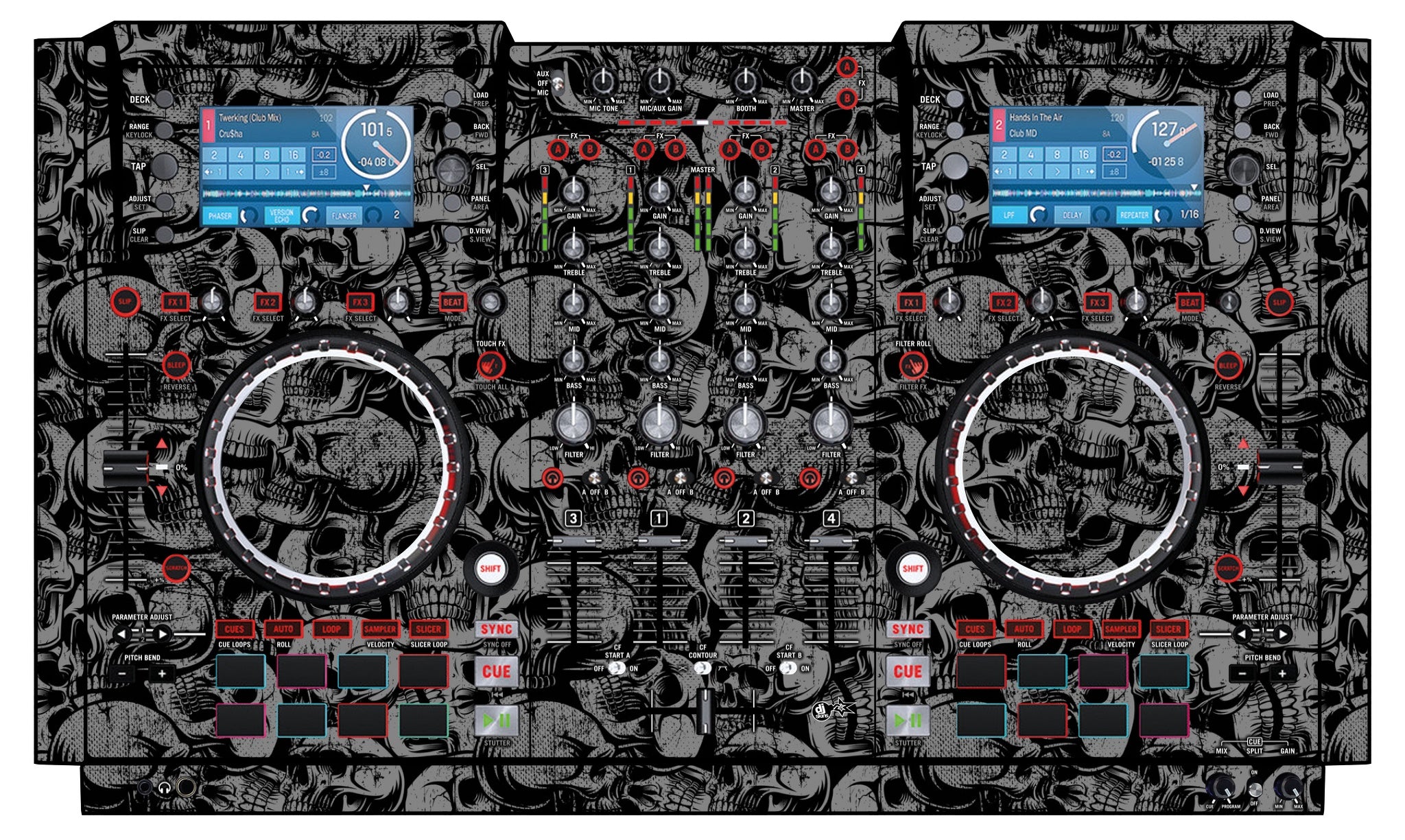 Numark NV Skin Skull