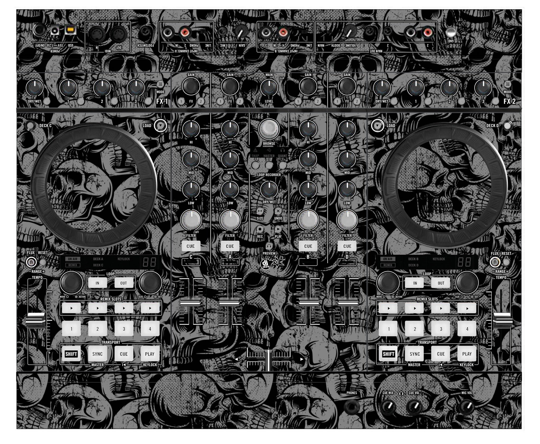 Native Instruments S4 MK2 Skin Skull