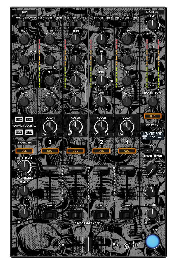 Pioneer DJ DDJ 1000 SRT MIXER Skin Skull
