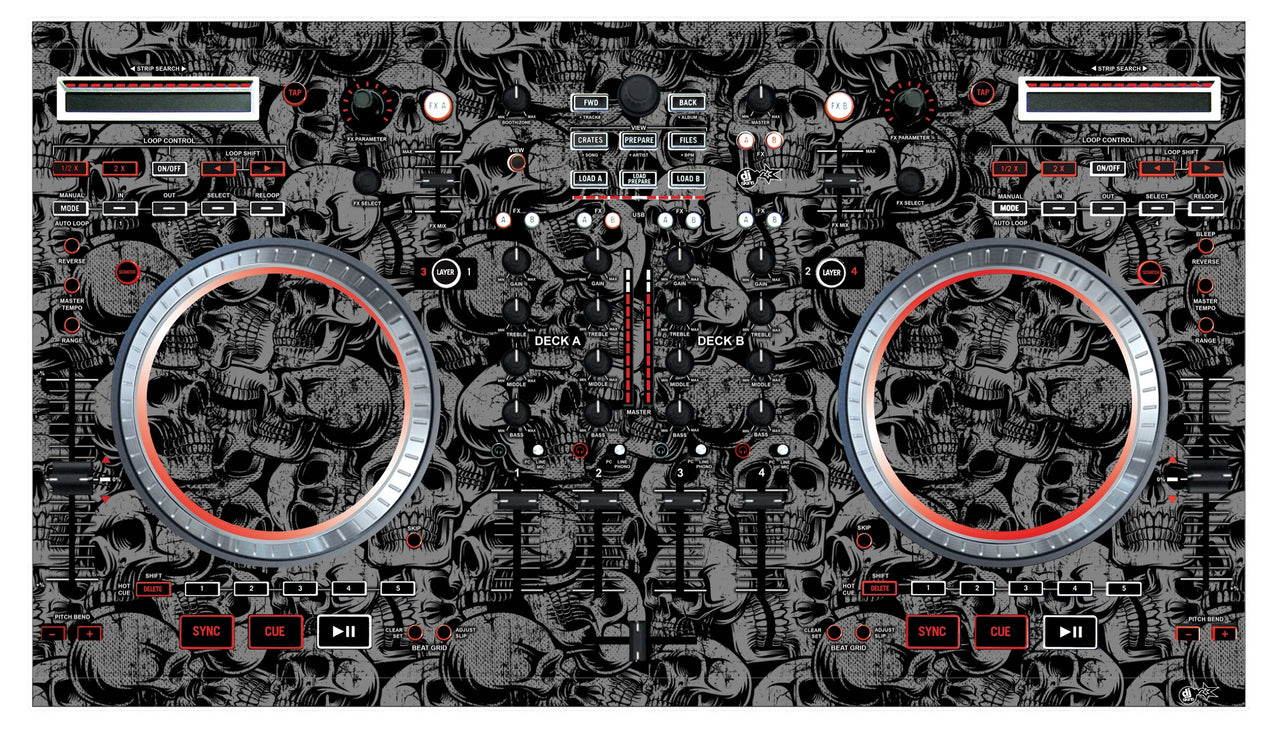 Numark NS 6 Skin Skull