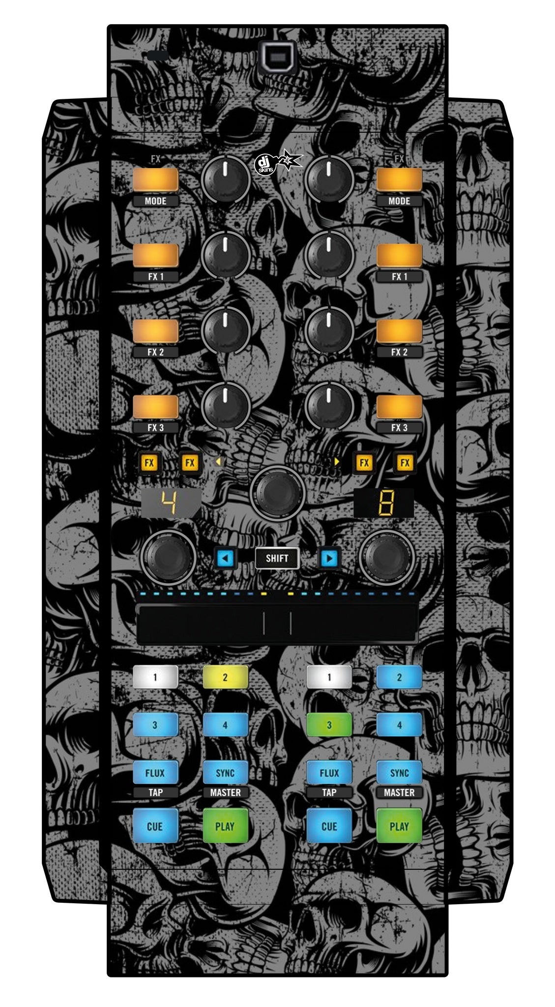 Native Instruments X1 MK2 Skin Skull