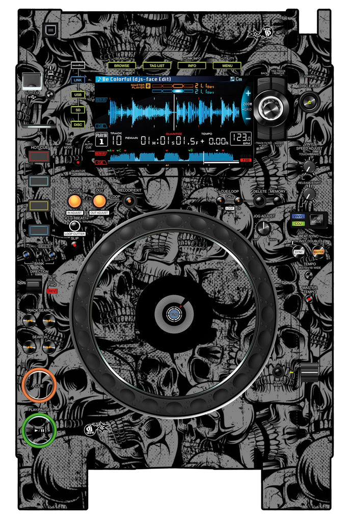 Pioneer DJ CDJ 2000 NEXUS 2 Skin Skull