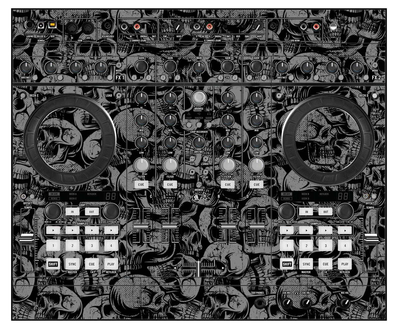 Native Instruments S4 MK1 Skin Skull