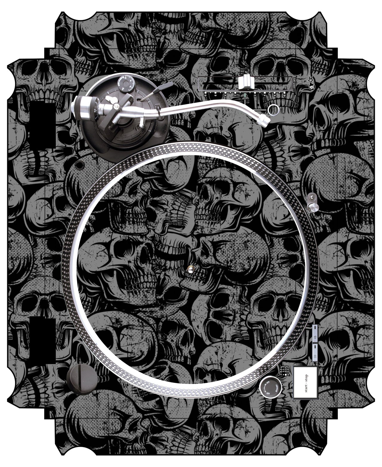 Technics 1200 / 1210 MK5 VERTICAL Skin Skull