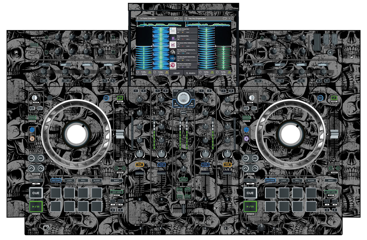 Denon DJ PRIME 4 Skin Skull
