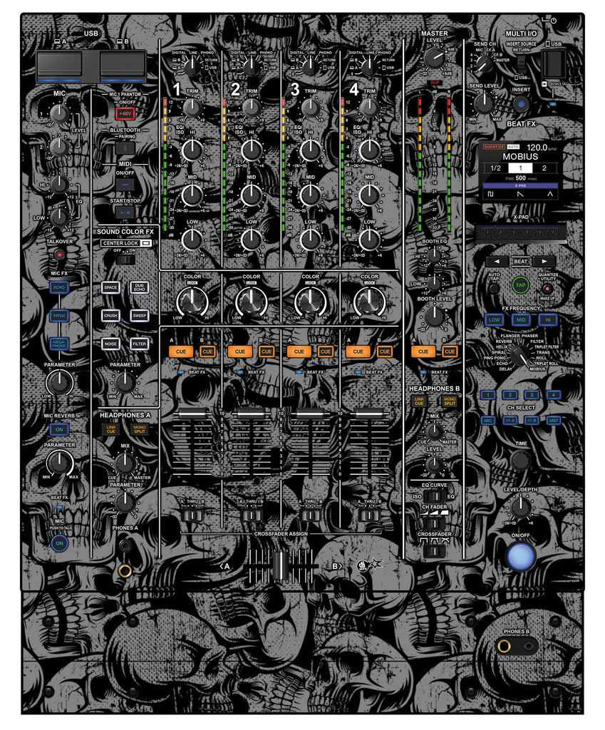 Pioneer DJ DJM A9 Skin Skull