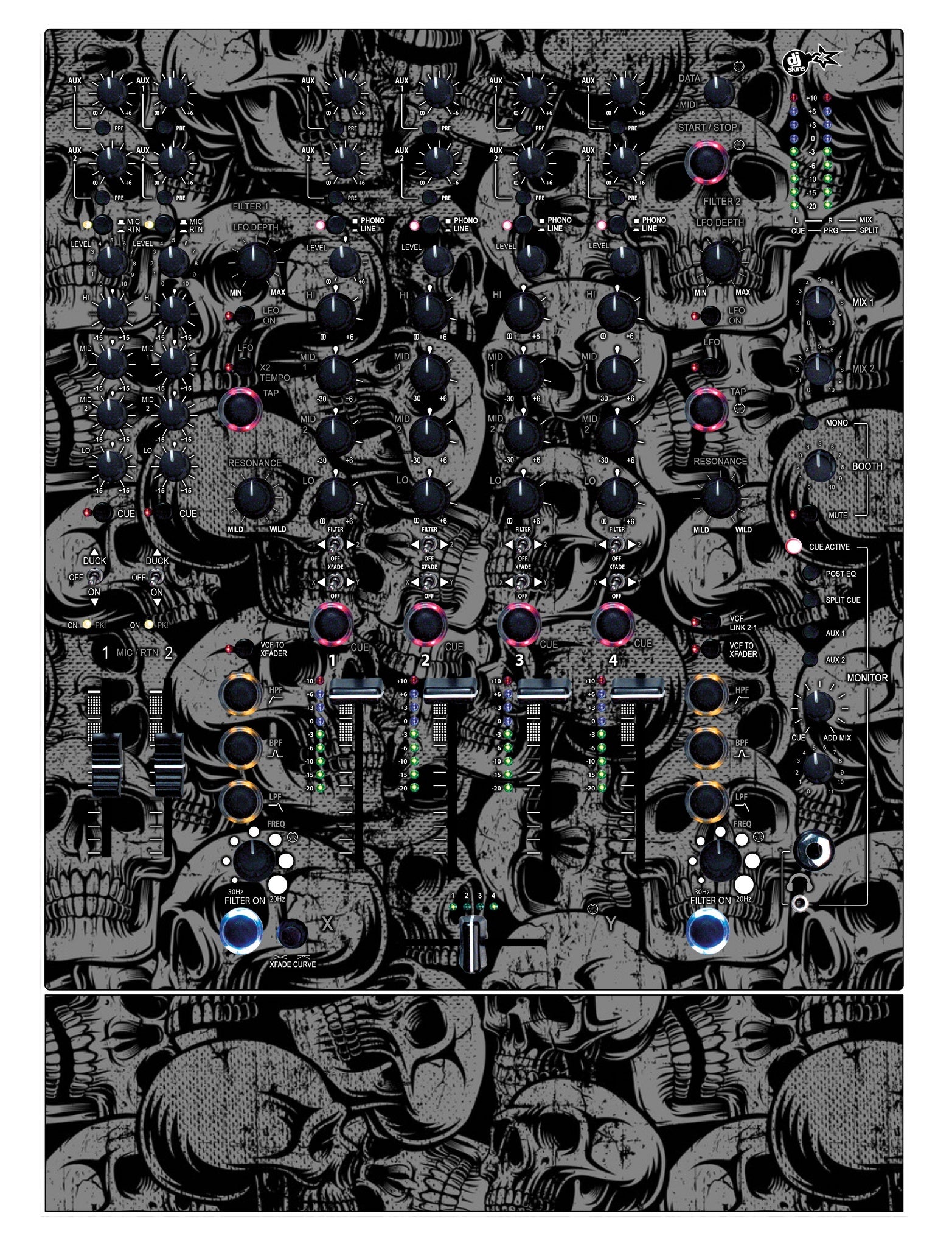 Allen and Heath XONE 92 Skin Skull