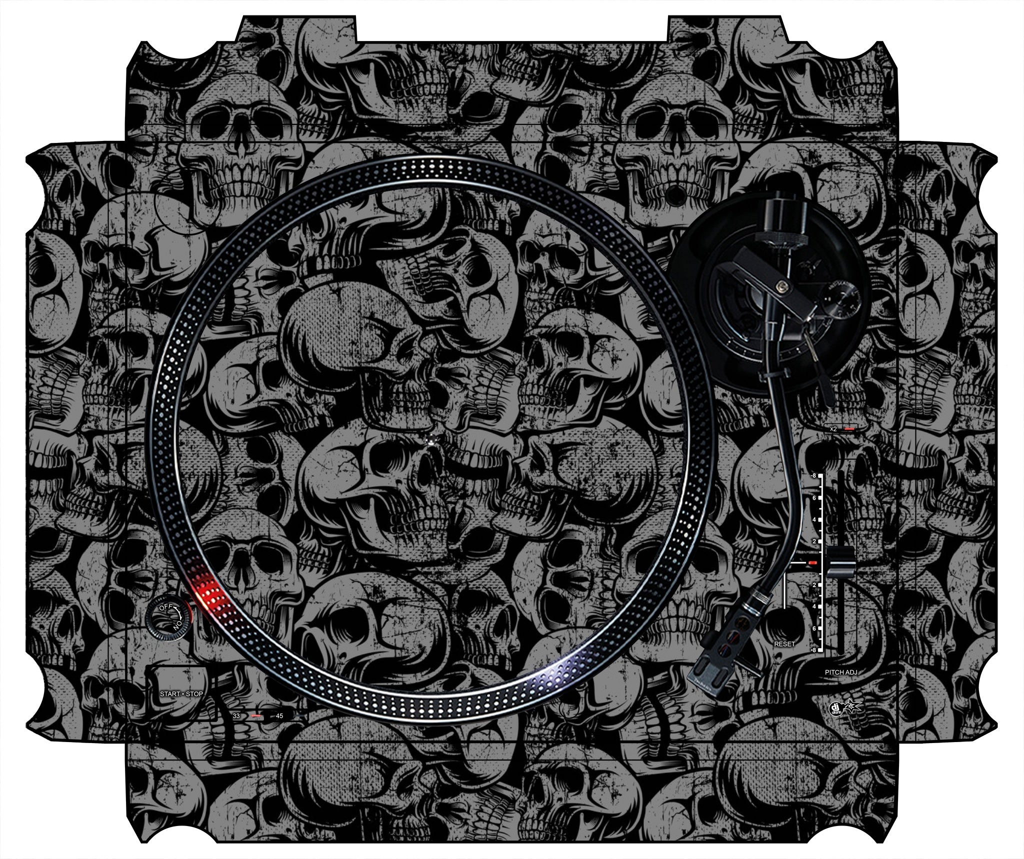 Technics 1200 / 1210 MK7 Skin Skull