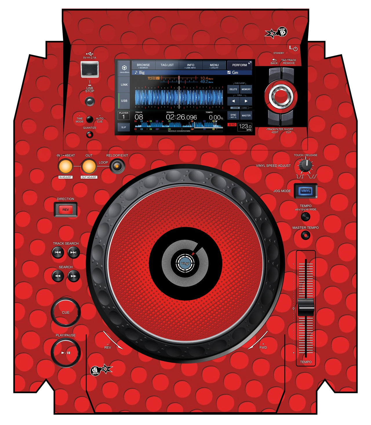 Pioneer DJ XDJ 1000 MK2 Skin Smartiboy