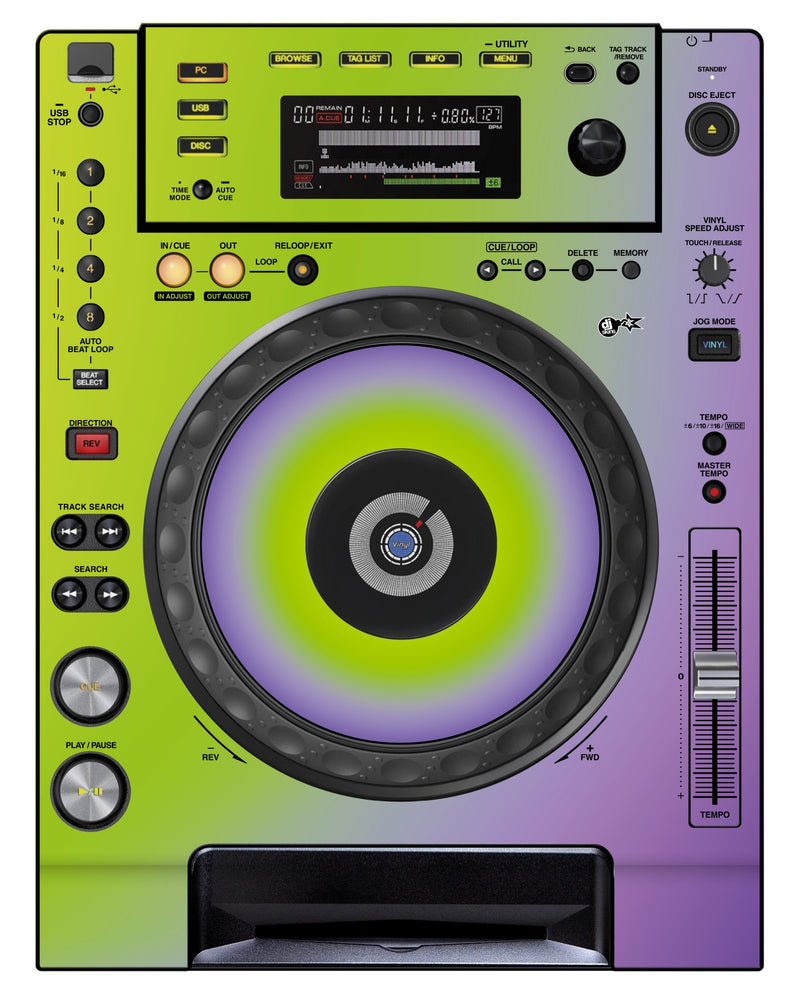 Pioneer DJ CDJ 850 Skin Smooth Gradienter V1