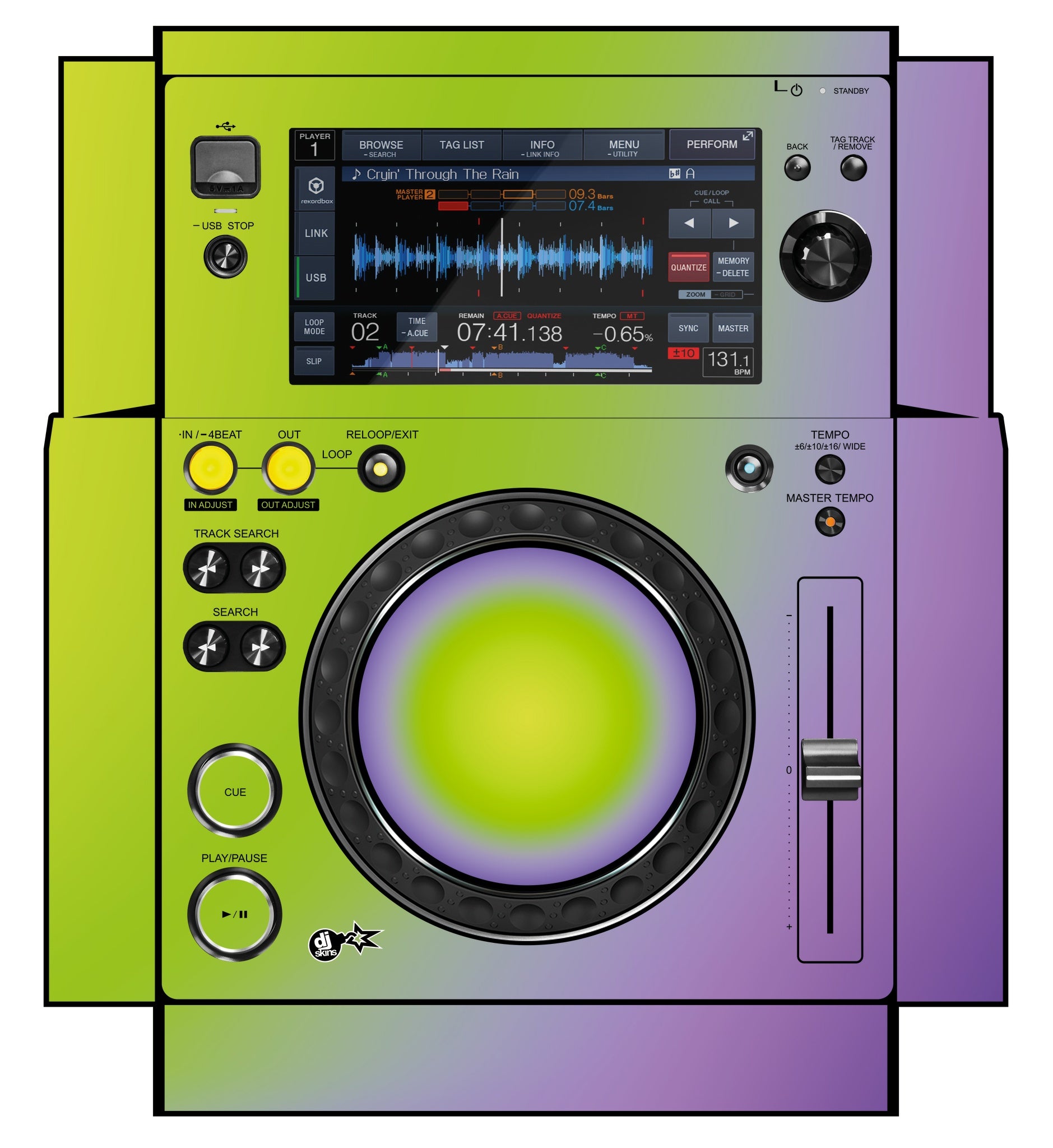 Pioneer DJ XDJ 700 Skin Smooth Gradienter V1