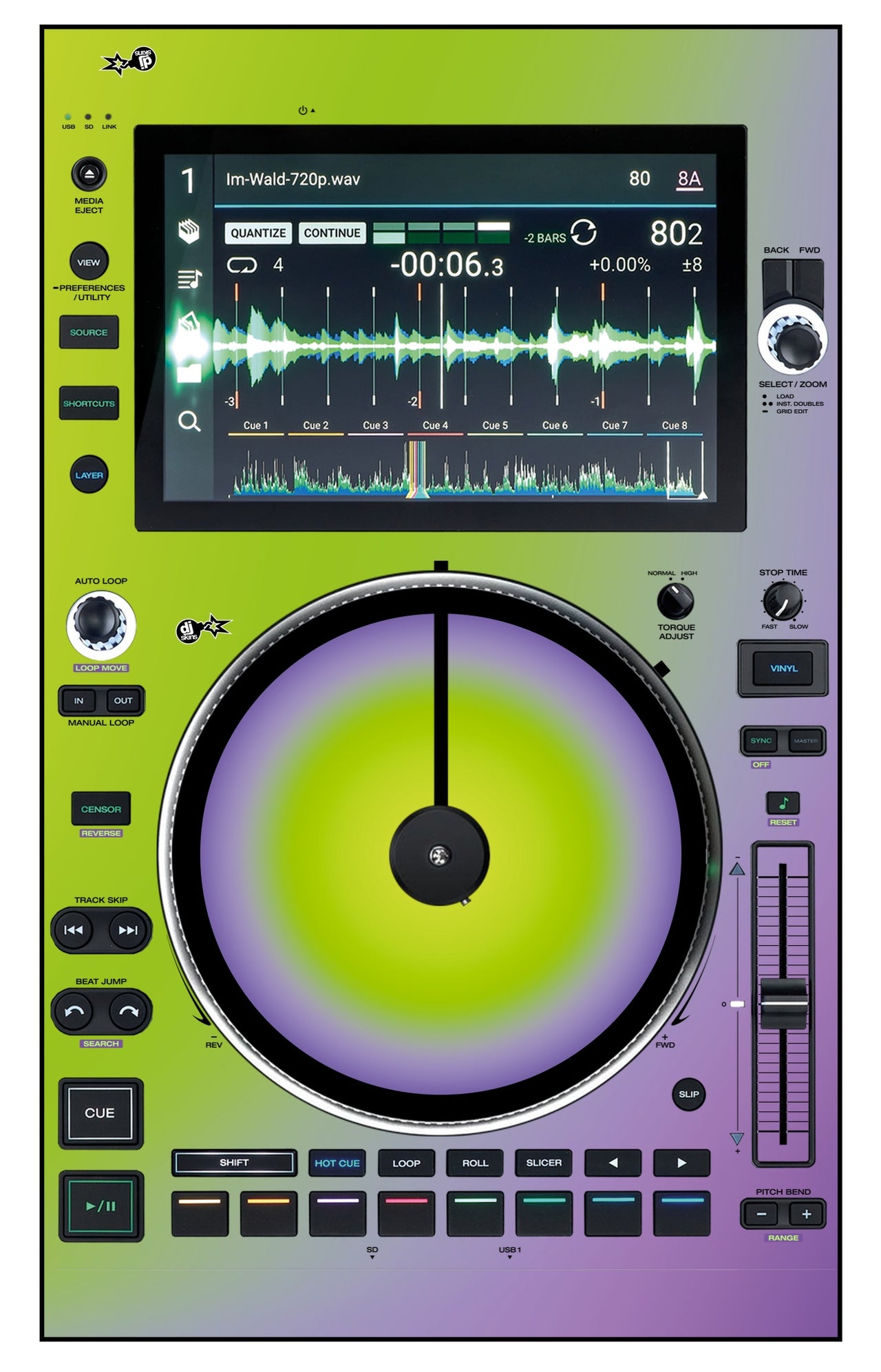 Denon DJ SC 6000 M Skin Smooth Gradienter V1
