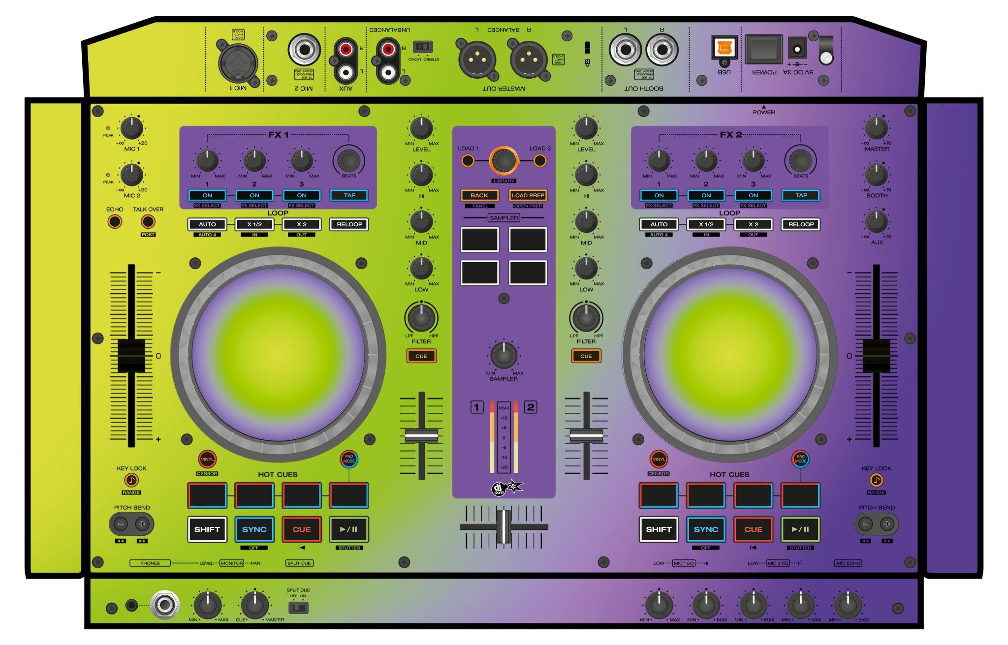 Denon DJ MC 4000 Skin Smooth Gradienter V1