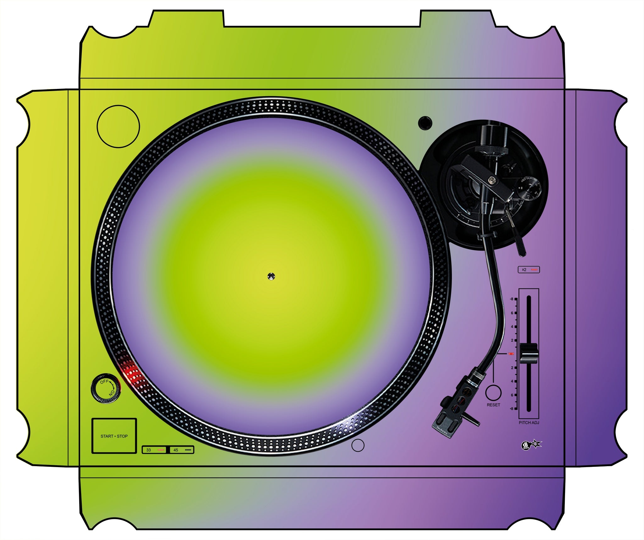 Technics 1200 / 1210 MK7 Skin Smooth Gradienter V1