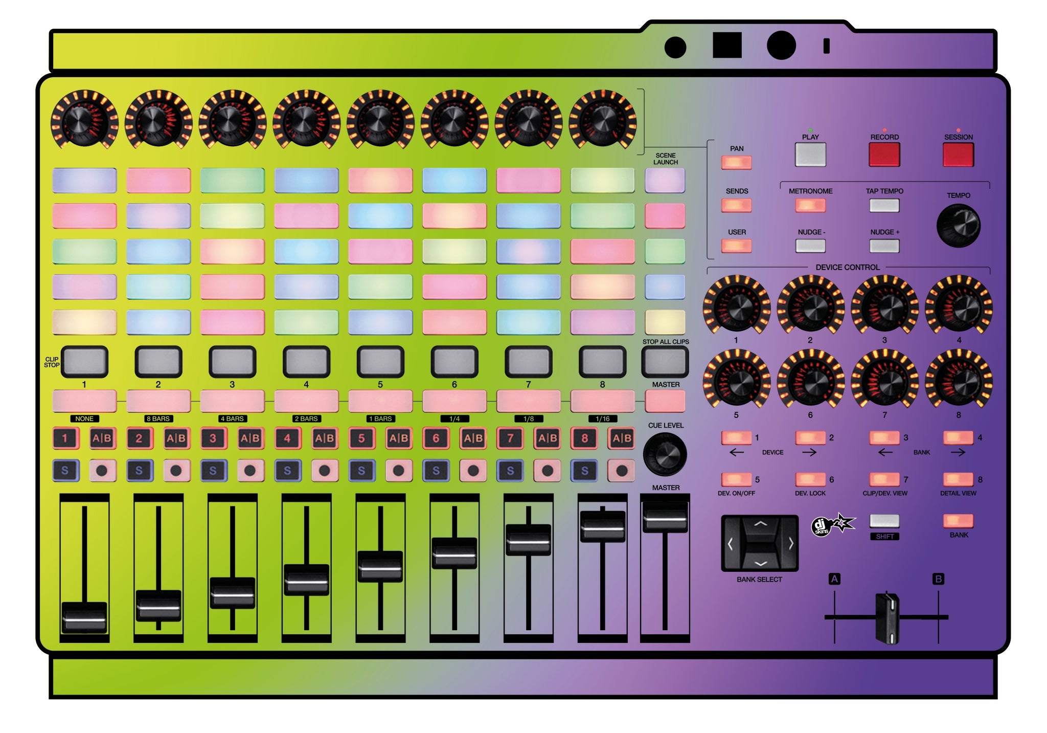 Akai Pro APC 40 MK2 Skin Smooth Gradienter V1