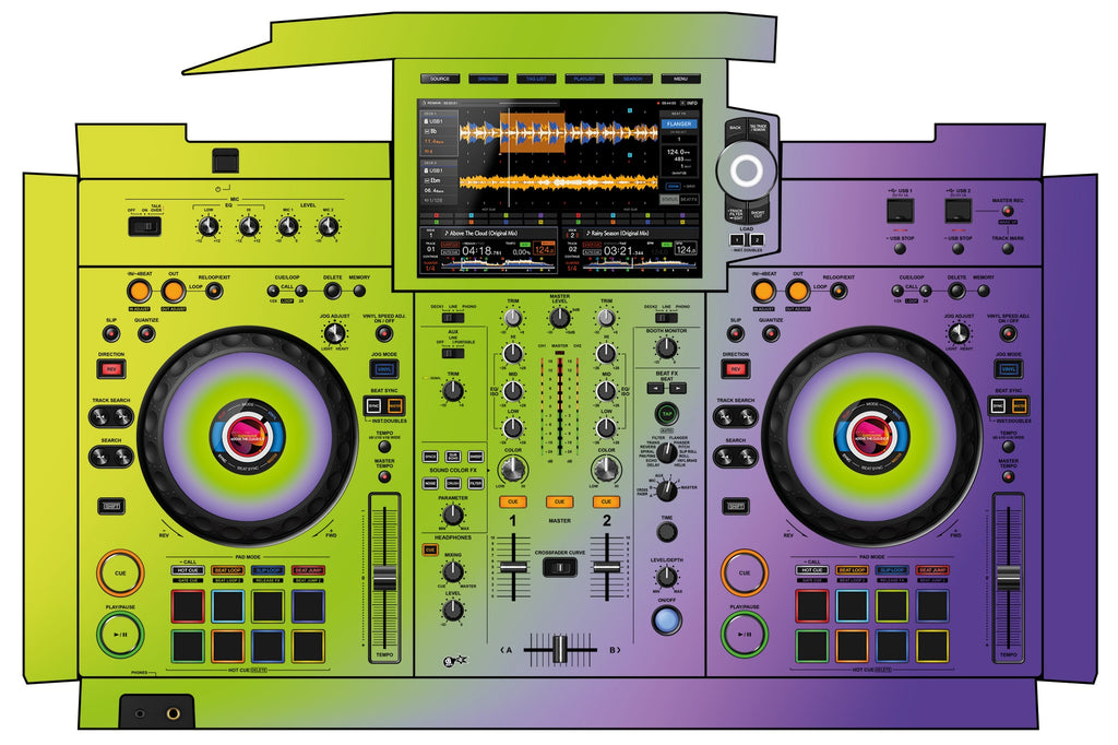 Pioneer DJ XDJ RX 3 Skin Smooth Gradienter V1