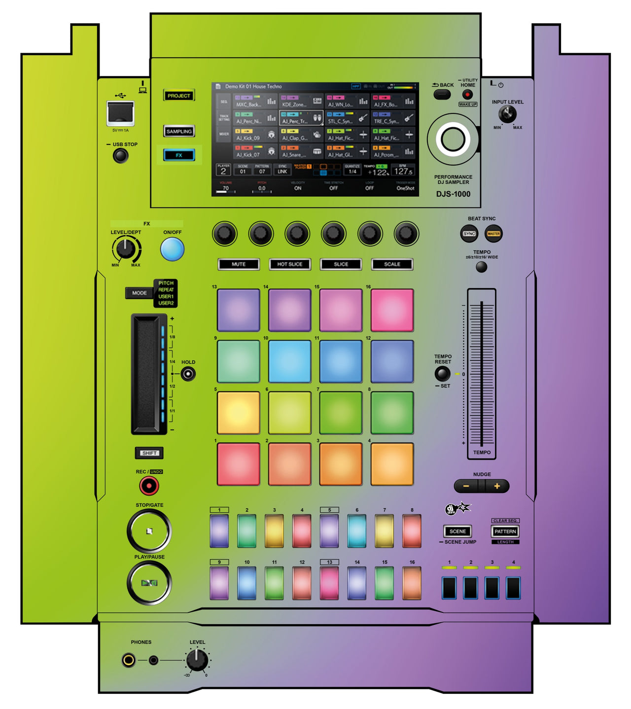 Pioneer DJ DJS 1000 Skin Smooth Gradienter V1