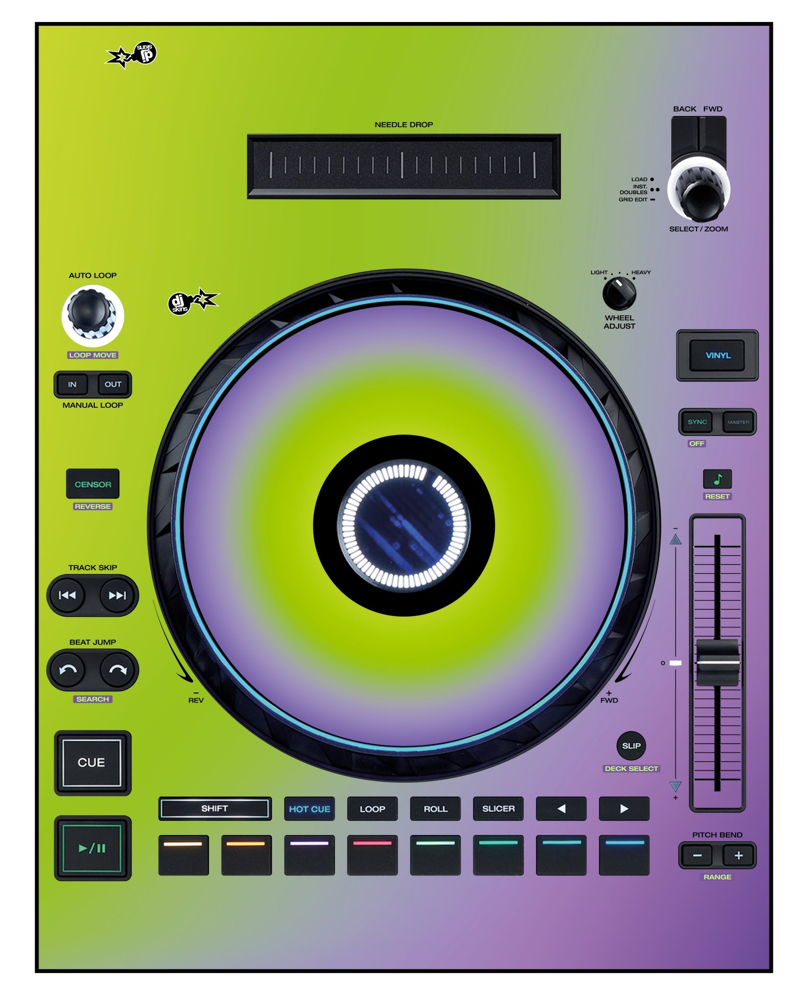 Denon DJ LC 6000 Skin Smooth Gradienter V1