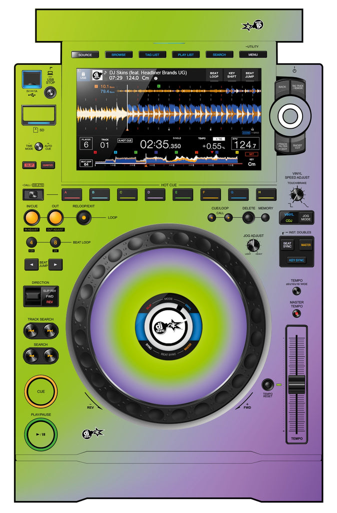 Pioneer DJ CDJ 3000 Skin Smooth Gradienter V1