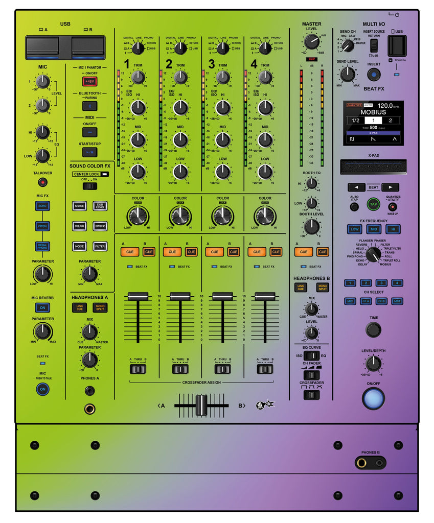 Pioneer DJ DJM A9 Skin Smooth Gradienter V1