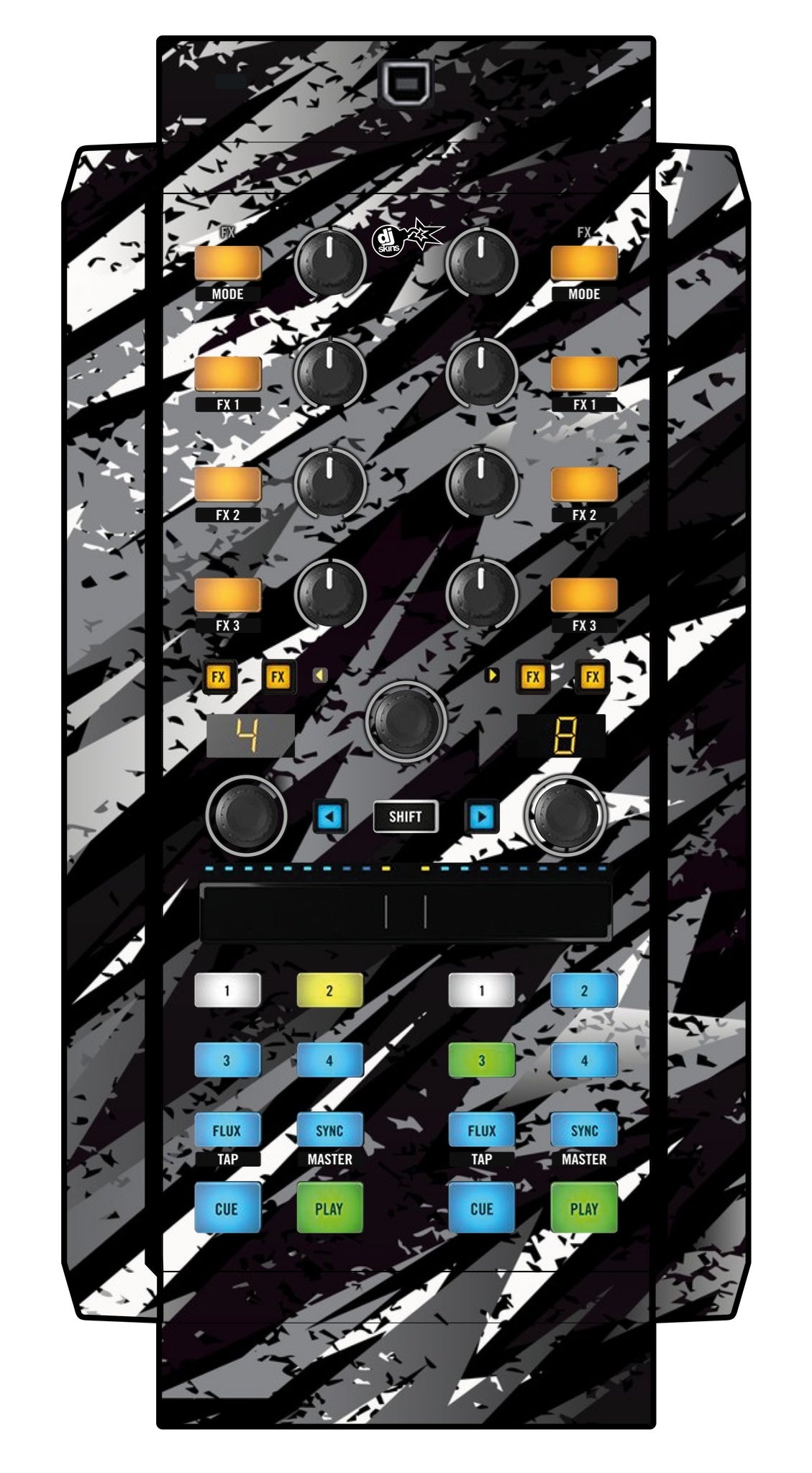 Native Instruments X1 MK2 Skin Sparkasm Black