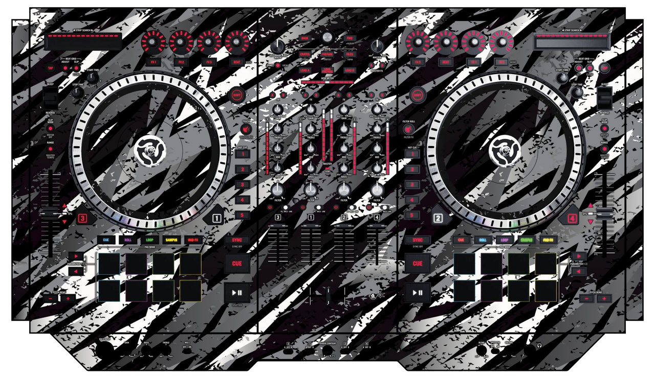 Numark NS 7 II Skin Sparkasm Black