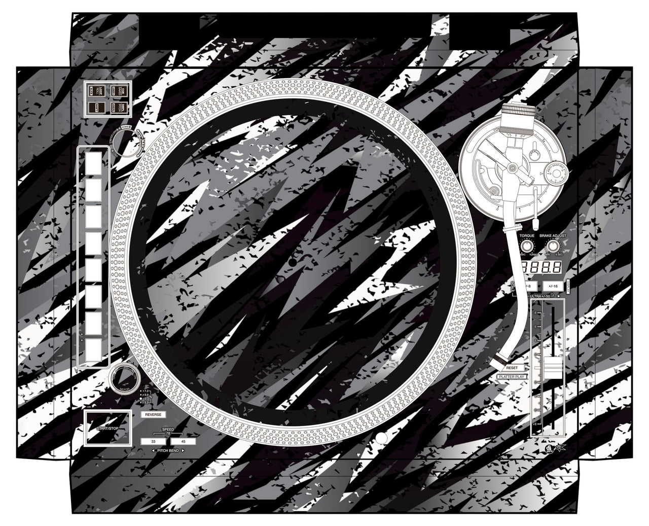 Reloop RP 8000 MK2 Skin Sparkasm Black