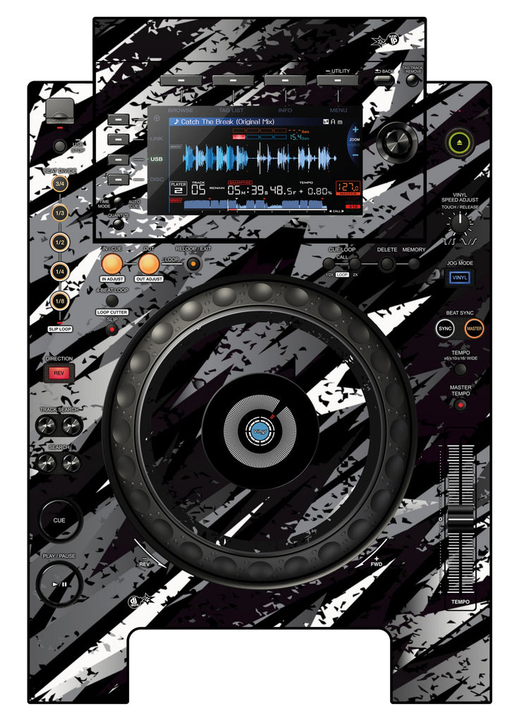 Pioneer DJ CDJ 900 NEXUS Skin Sparkasm Black
