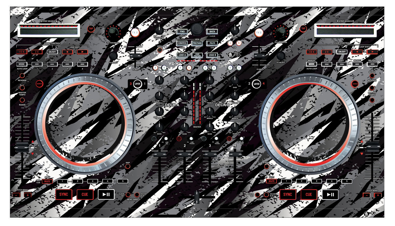 Numark NS 6 Skin Sparkasm Black