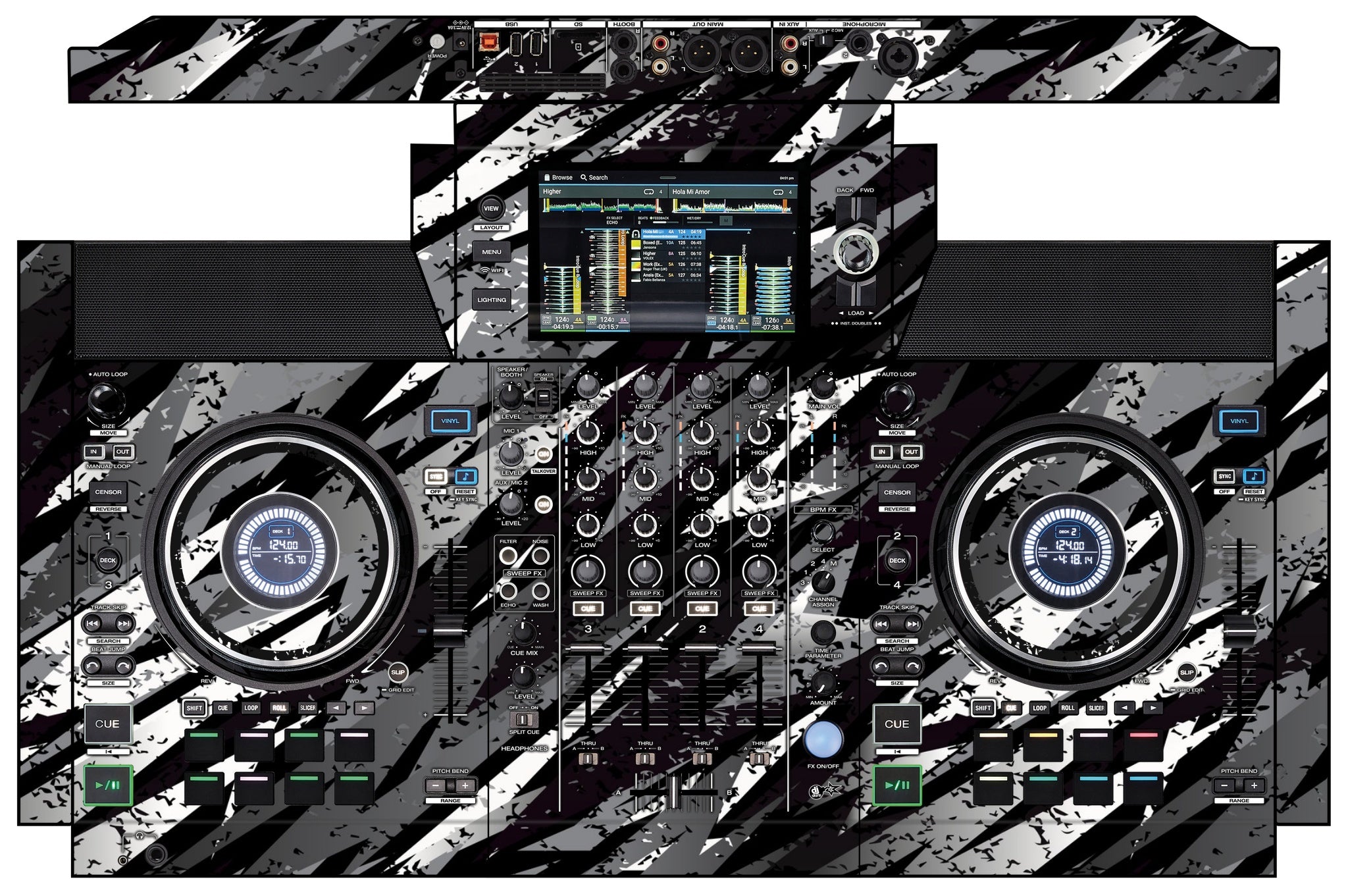 Denon DJ SC Live 4 Skin Sparkasm Black