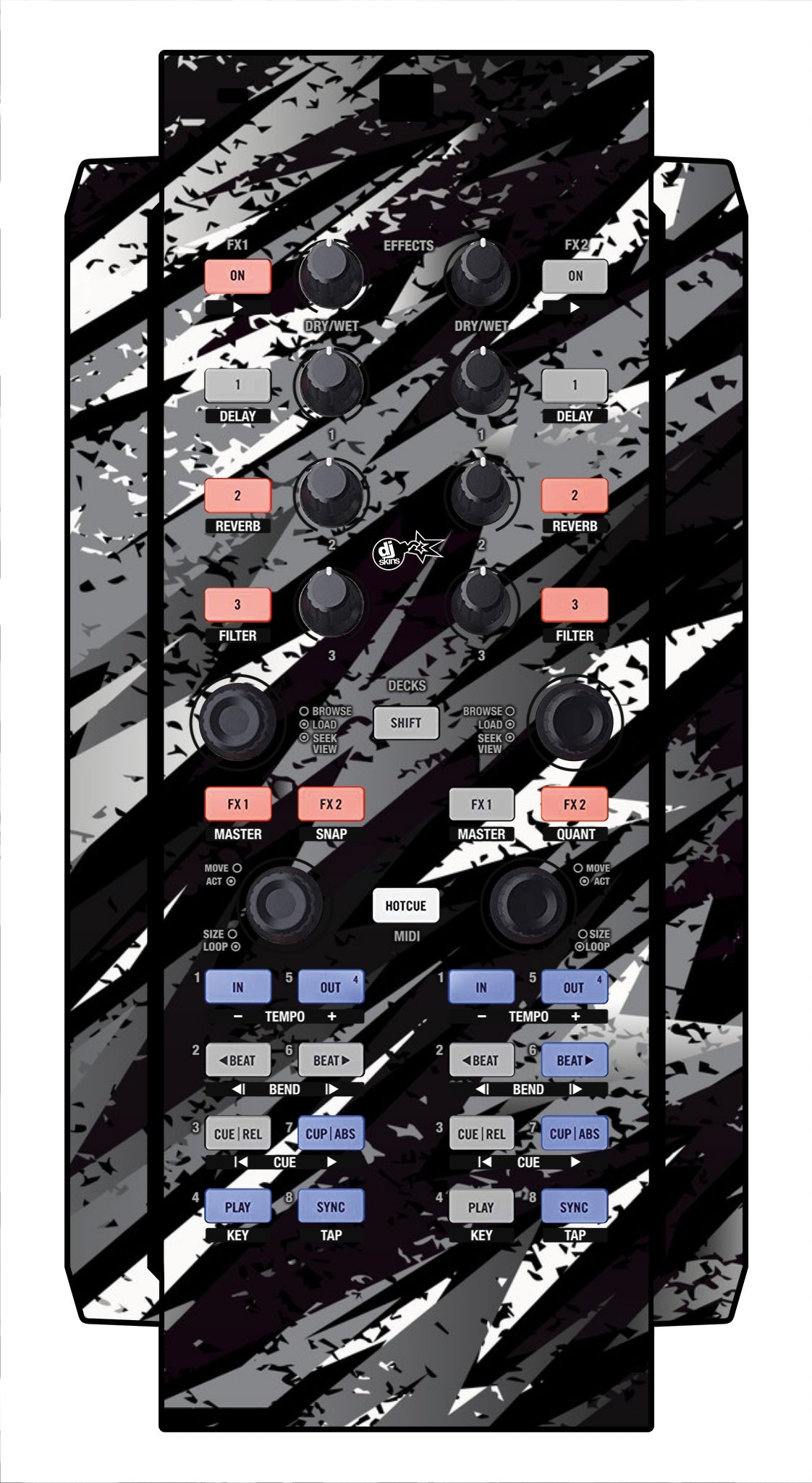Native Instruments X1 Skin Sparkasm Black