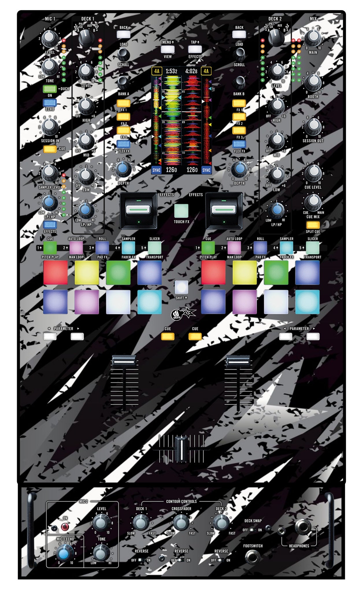 Rane 72 Skin Sparkasm Black
