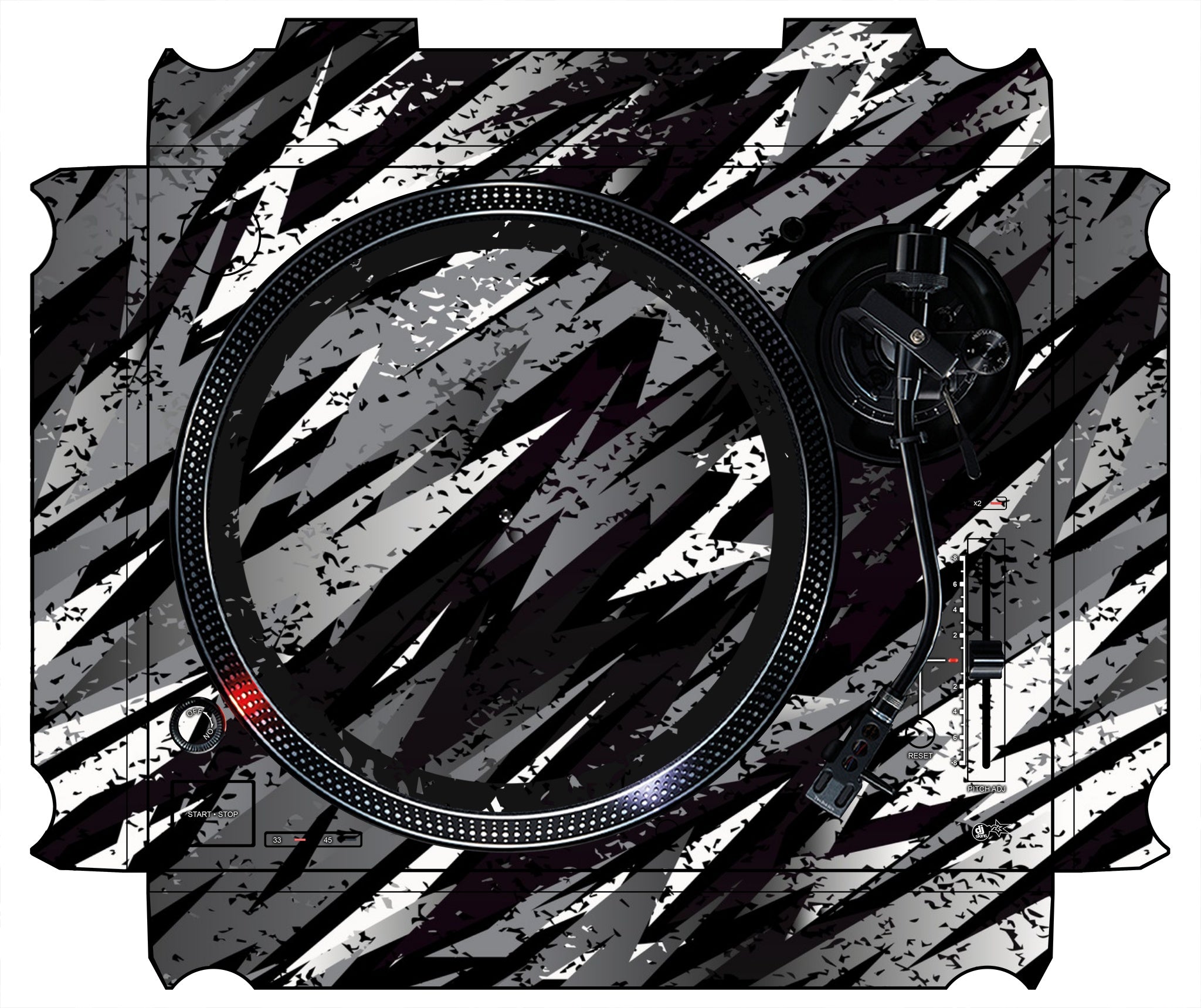 Technics 1200 / 1210 MK7 Skin Sparkasm Black