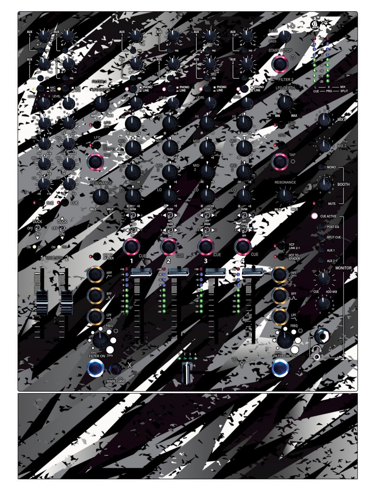 Allen and Heath XONE 92 Skin Sparkasm Black