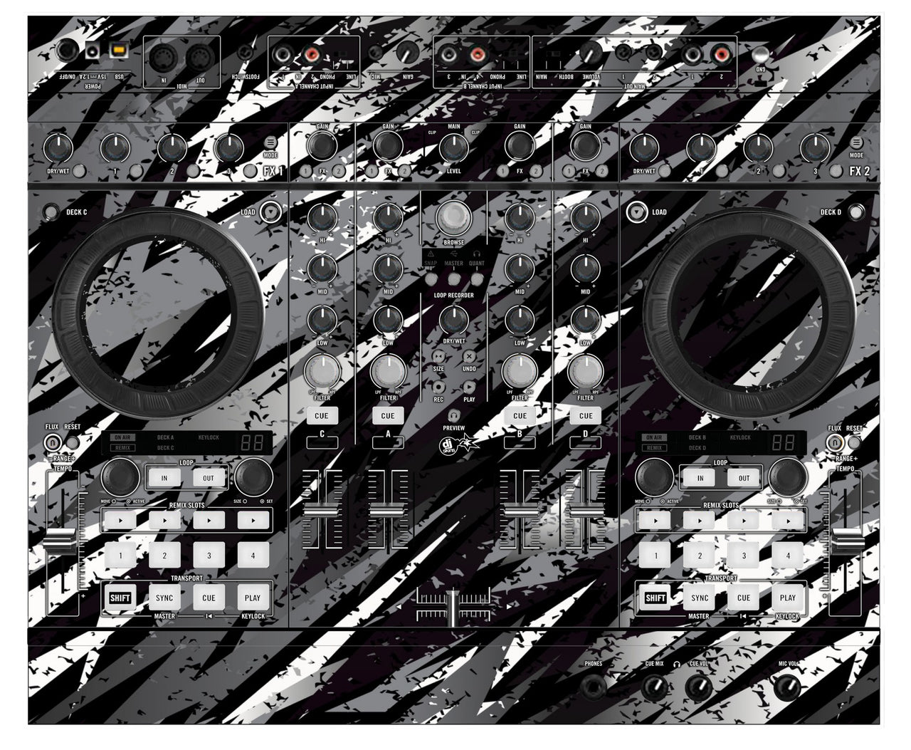 Native Instruments S4 MK2 Skin Sparkasm Black