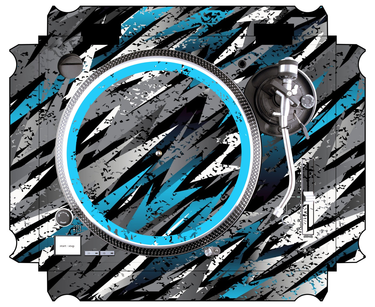 Technics 1200 / 1210 MK5 Skin Sparkasm Blue Light