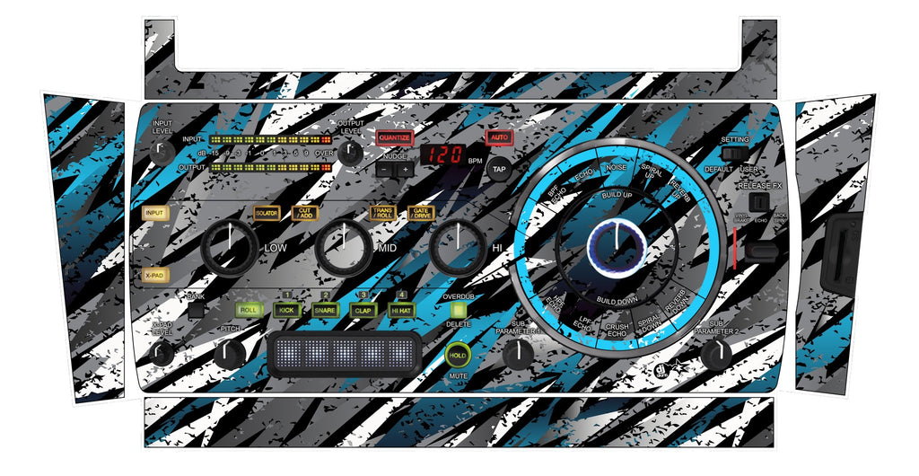 Pioneer DJ RMX 1000 Skin Sparkasm Blue Light