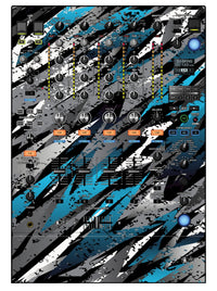 Pioneer DJ DJM 900 NEXUS 2 Skin Sparkasm Blue Light