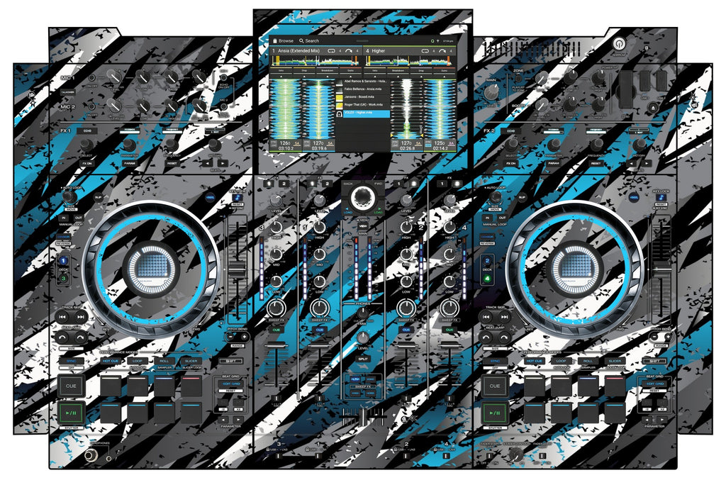 Denon DJ PRIME 4+ Skin Sparkasm Blue Light