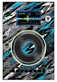 Denon DJ SC 5000 M Skin Sparkasm Blue Light