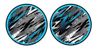 Universal Vinyl Labelsticker (10.2 cm - REGULAR) Skin Sparkasm Blue Light