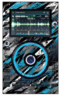 Denon DJ SC 6000 Skin Sparkasm Blue Light